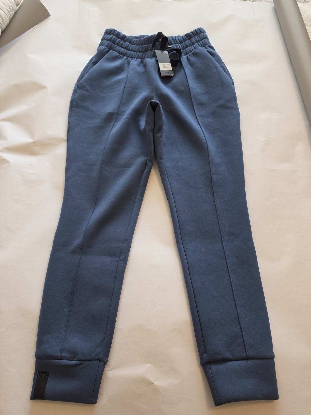Women's UNRL Brand Blue Track Joggers with Elastic Waist Size Small